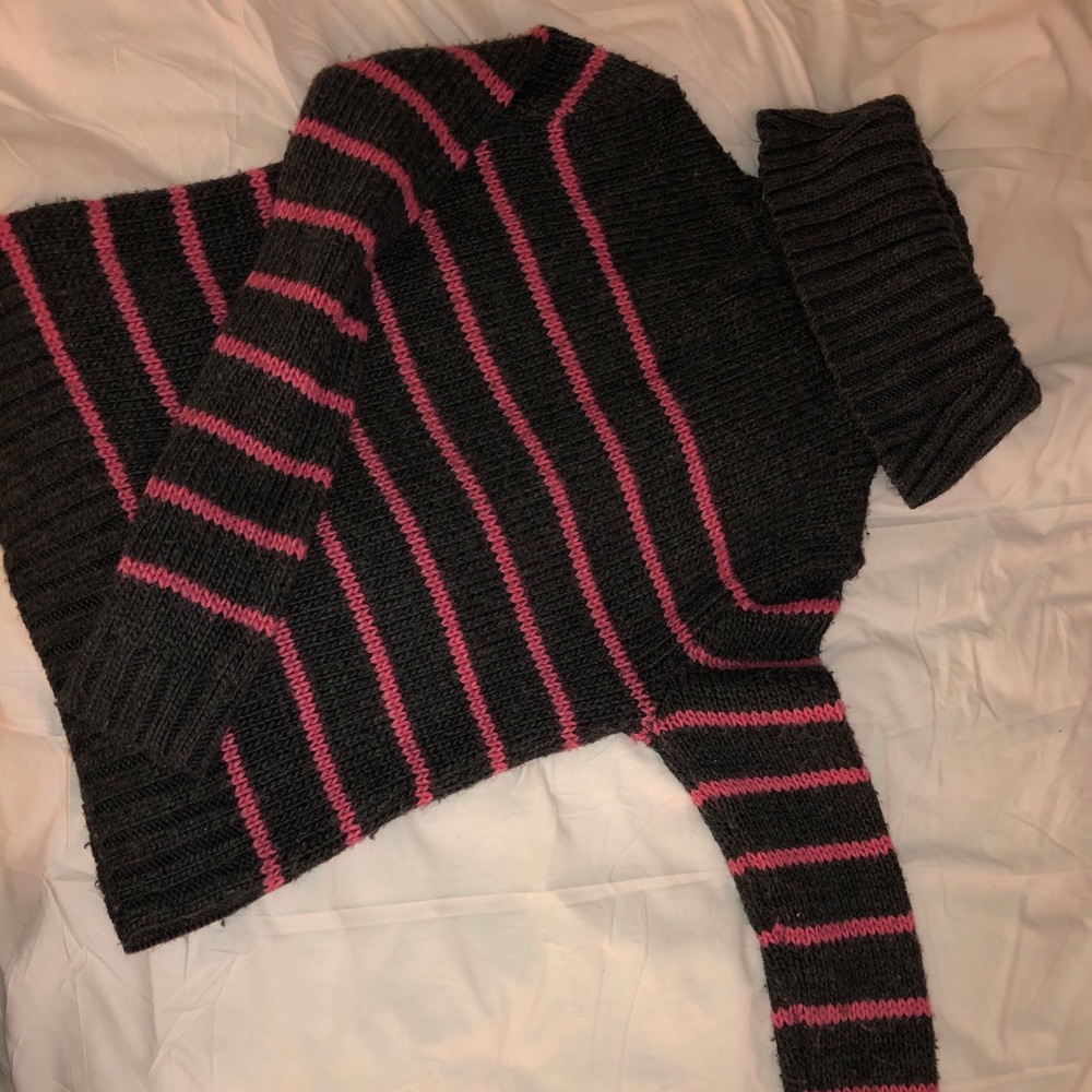 Gray and Pink Sweater